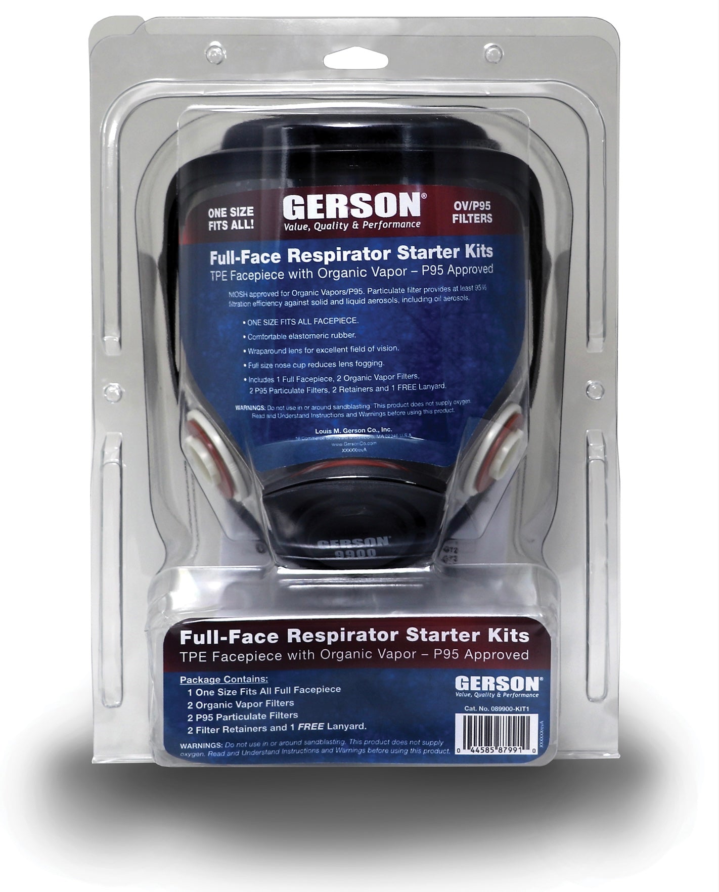 Gerson Full-face P95/OV Respirator Kit