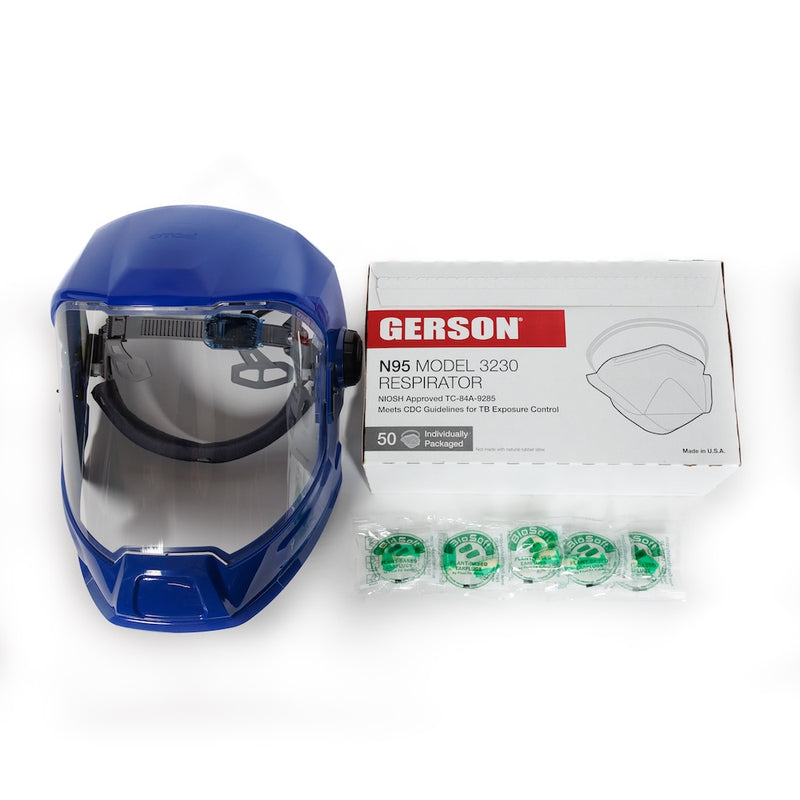 Gerson 3230 N95 Flat-fold Mask Above-the-neck Starter Pack