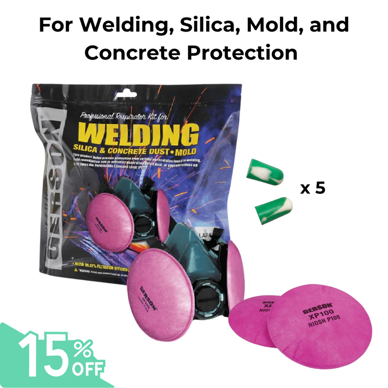 Industrial Welding Silica Mold NIOSH Respirator Bundle