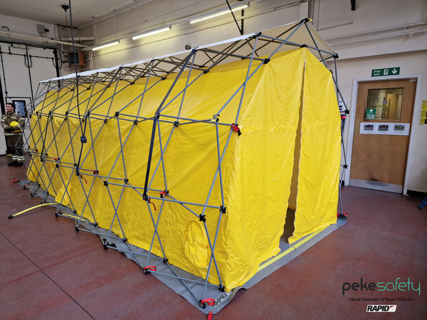decontamination tent X28 2-Line Decon Shower Naturist Camping Ulika - Upsells group 29586 Size:00M each fitted with four
