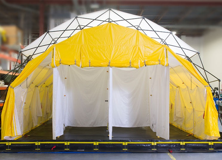 decontamination tent Airboss 4-Line Decon Shower