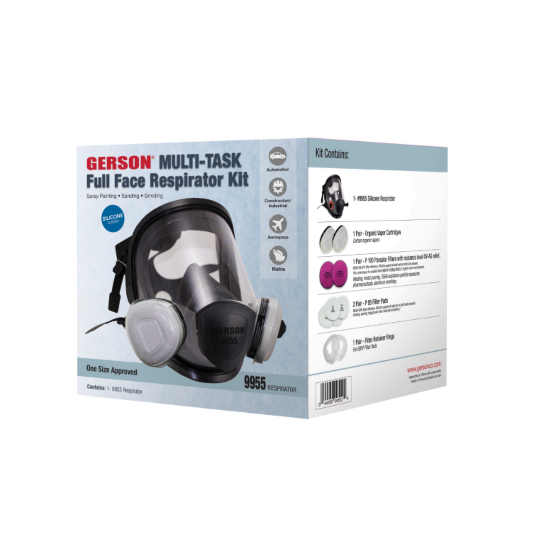 Multitask NIOSH P100 & Organic Vapor Respirator Kit