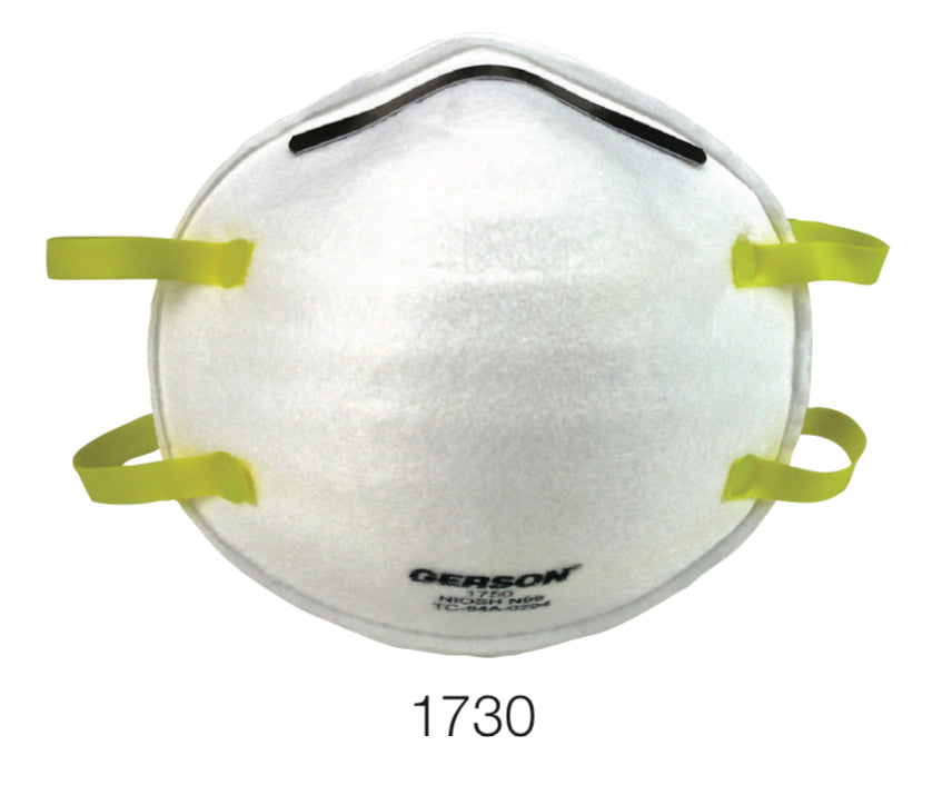 Gerson 1730 N95 NIOSH Disposable Cup Masks